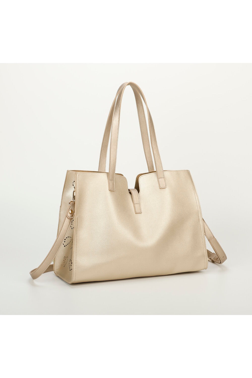 BORSA SHOPPING CON CUORE TRAFORATO