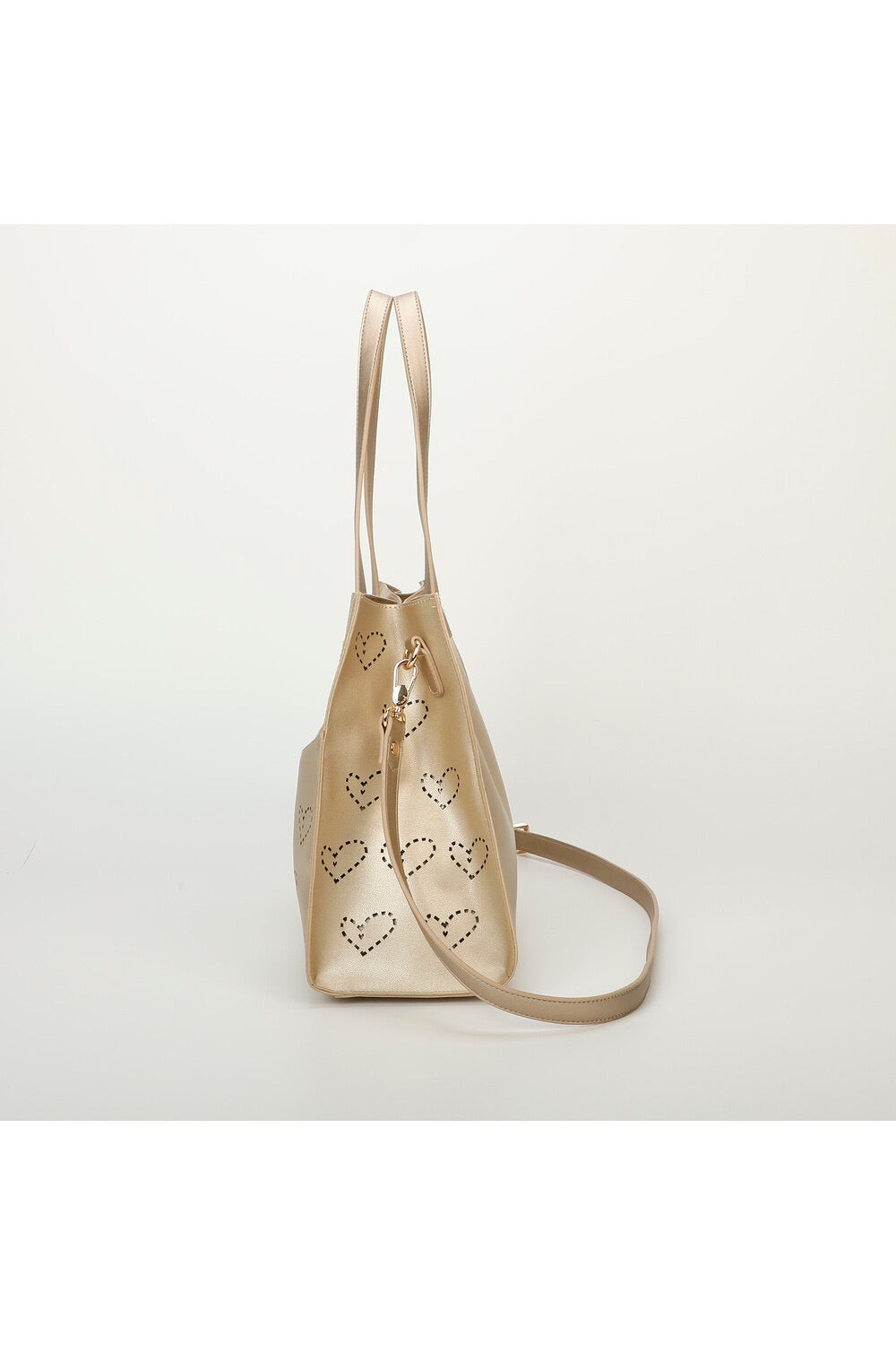 BORSA SHOPPING CON CUORE TRAFORATO