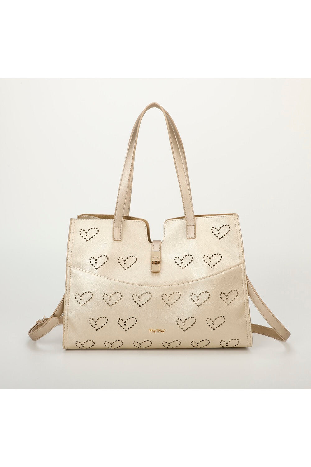 BORSA SHOPPING CON CUORE TRAFORATO