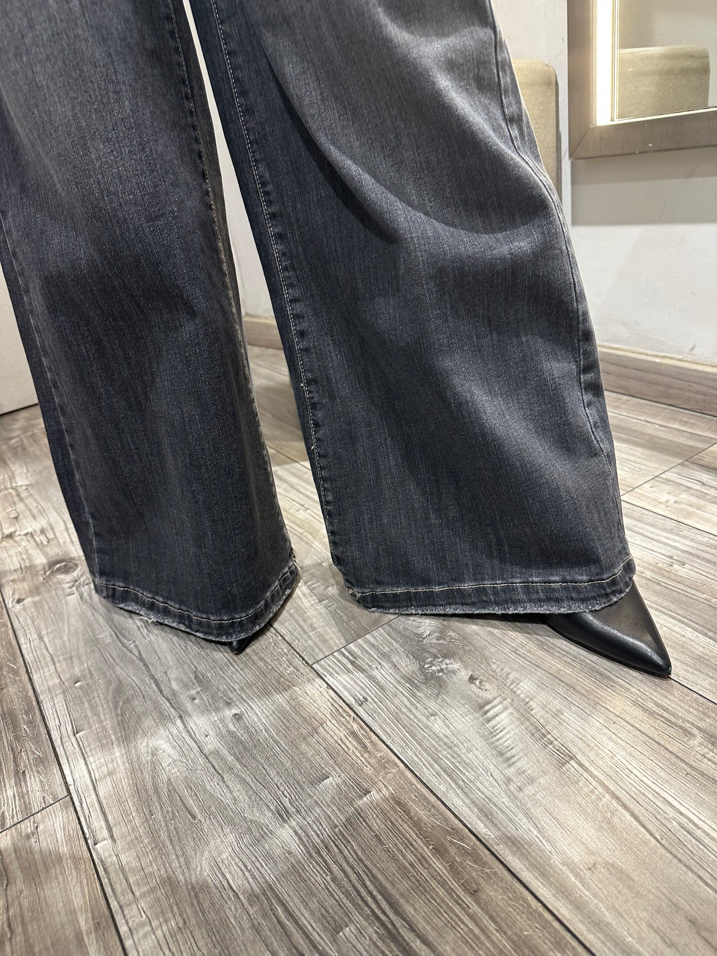 PANTA PALAZZO JEANS