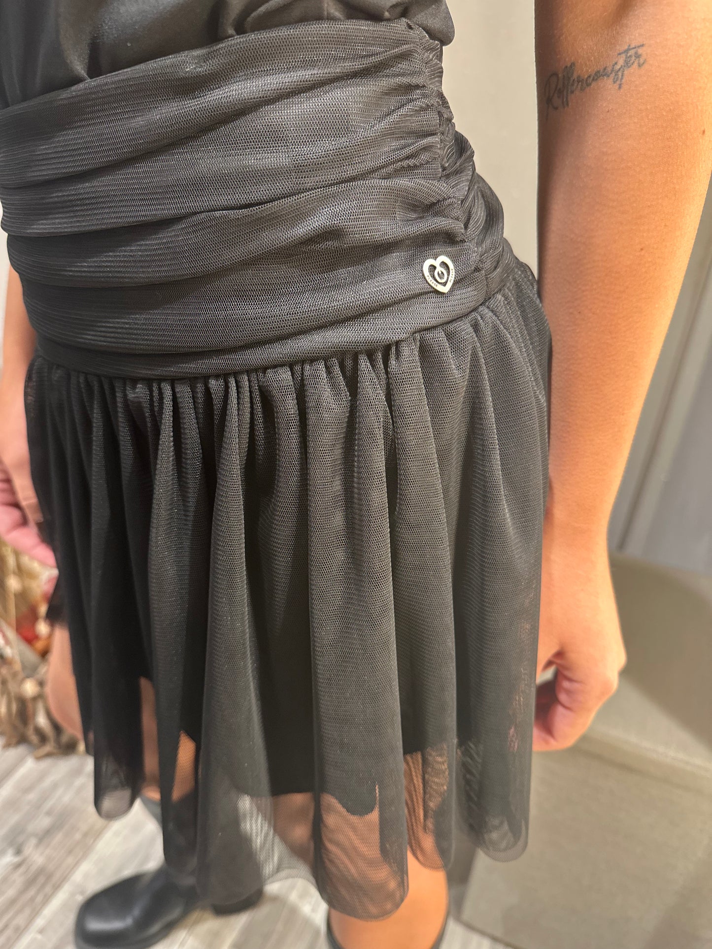 MINIGONNA TULLE NERA