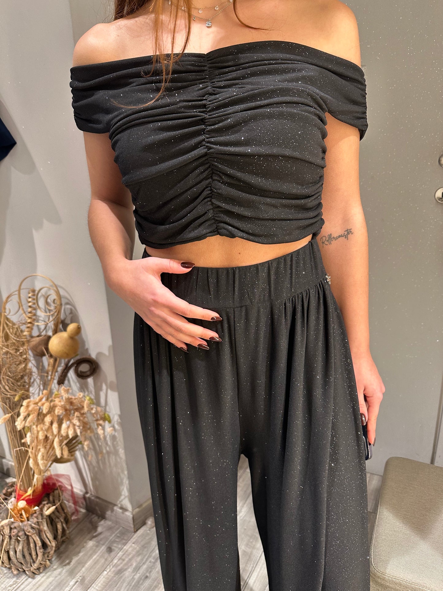 COMPLETO LUREX NERO