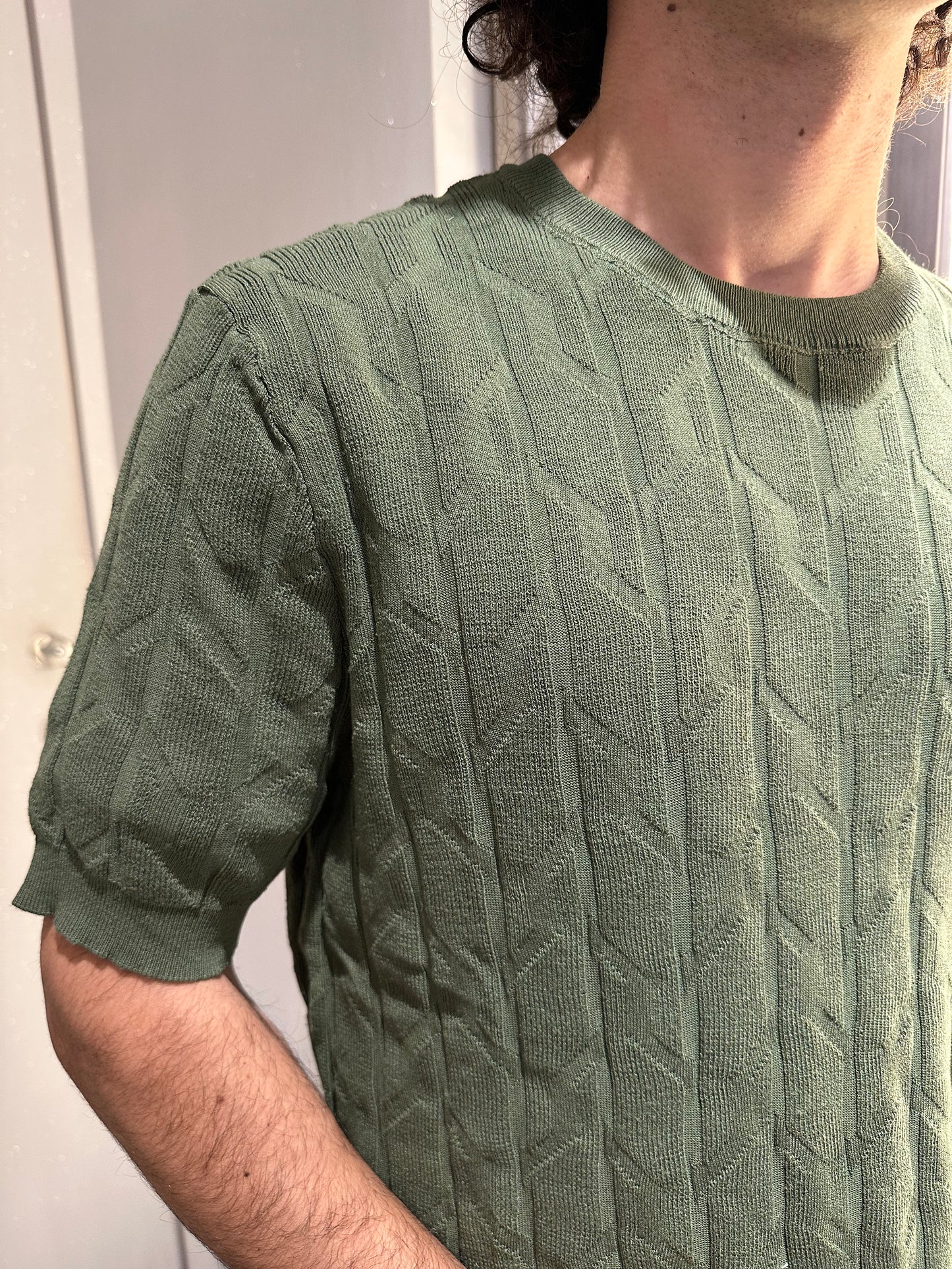 MAGLIA GIROCOLLO STRUTTURATA MILITARE