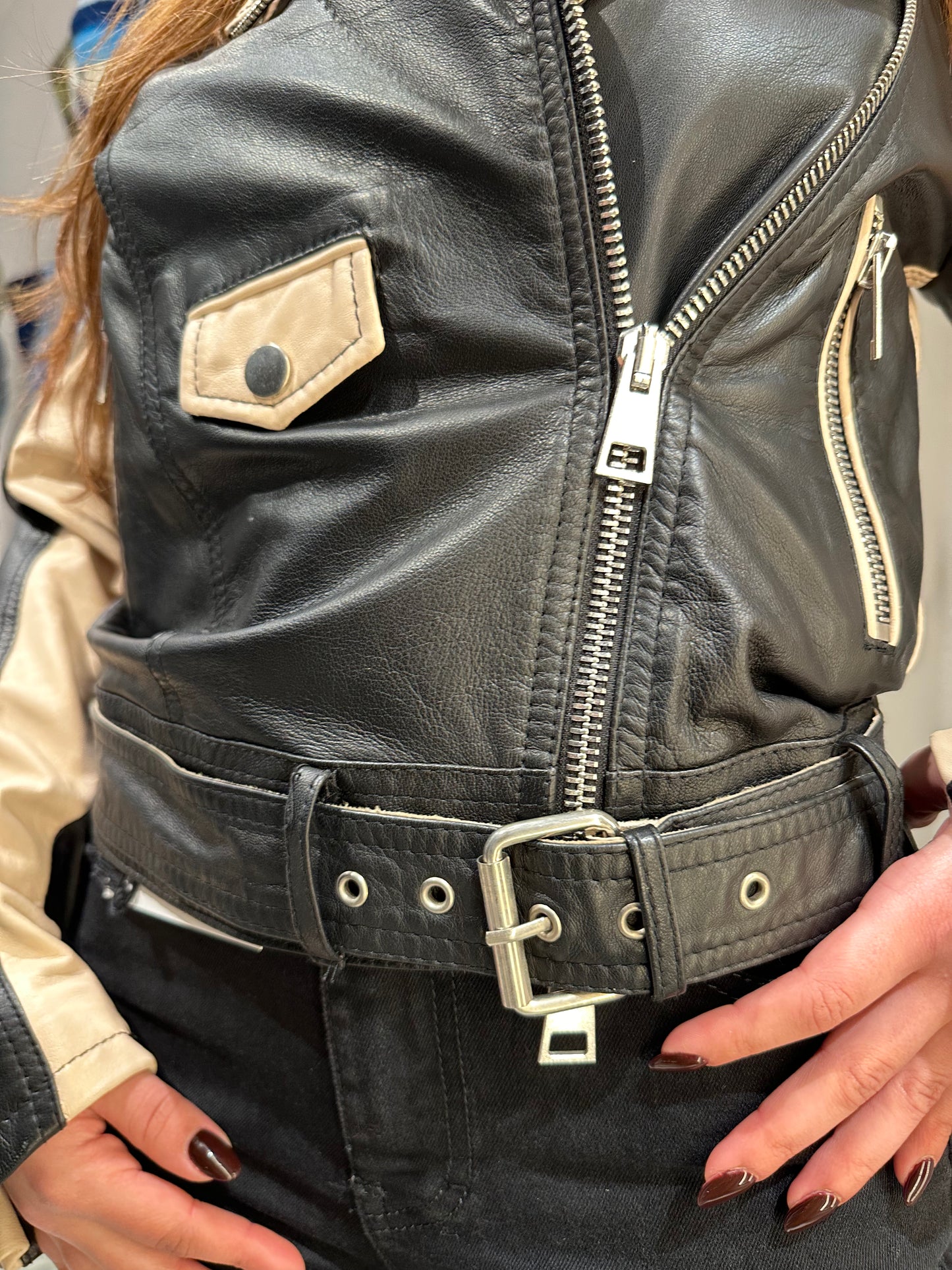 GIACCA BIKER VERA PELLE IMPERIAL