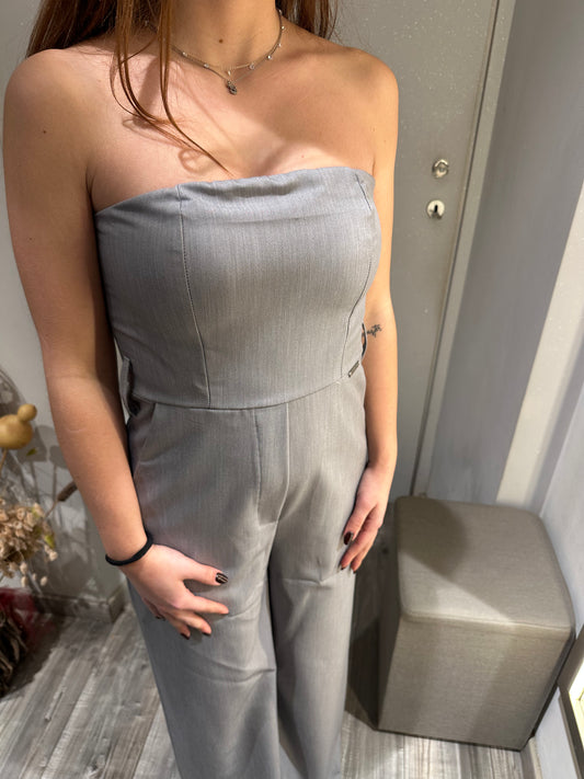 TUTA IN MANOFREDDA GRIGIO CHIARO