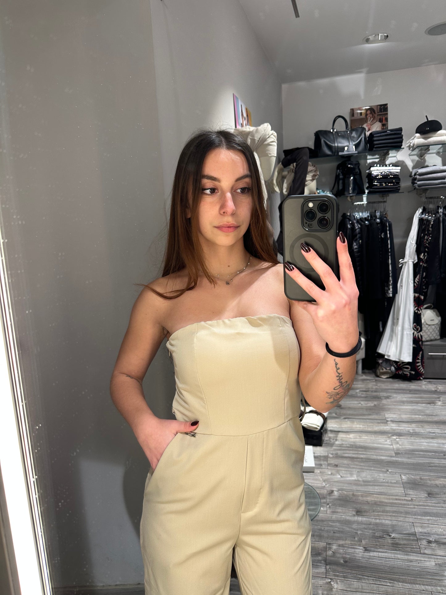 TUTA IN MANOFREDDA BEIGE