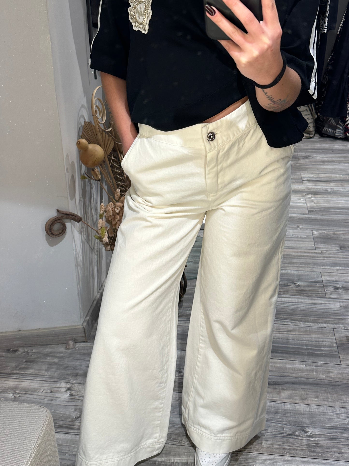 PANTALARGO ECO BIANCO