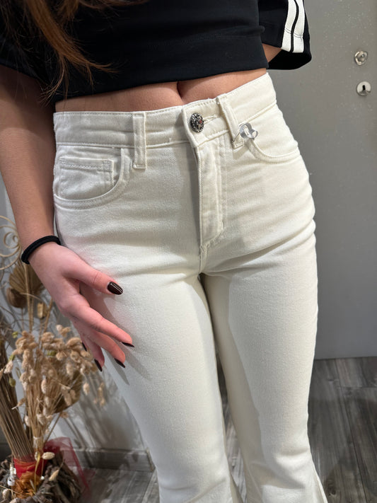 PANTALONE A ZAMPA SFRANGIATO