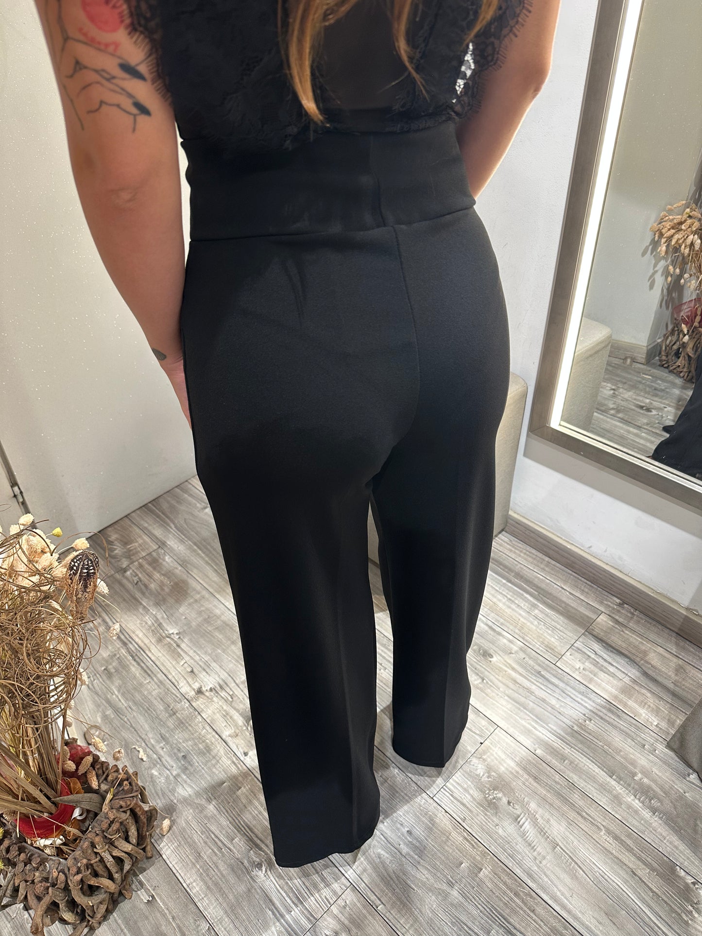 PANTALONE PALAZZO IN CREPE