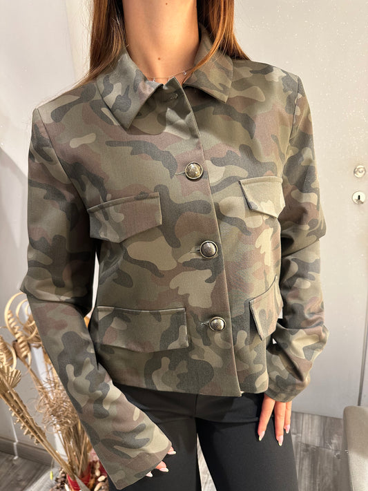 GIACCA CROPPED CAMOUFLAGE