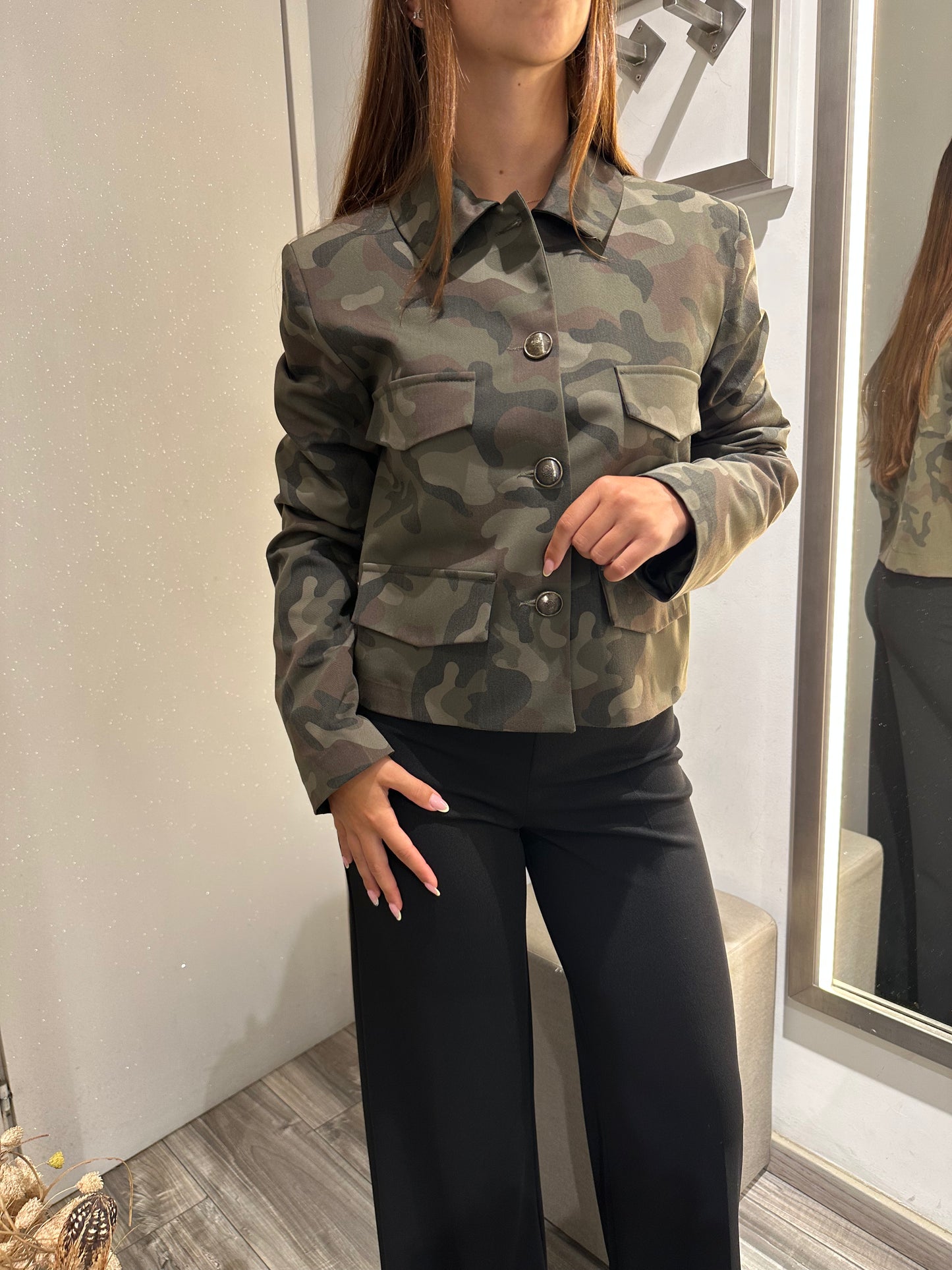 GIACCA CROPPED CAMOUFLAGE