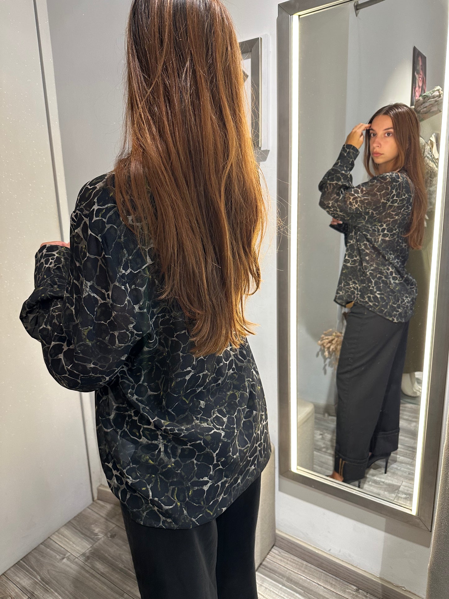 CAMICIA MACULATA ASTRATTA