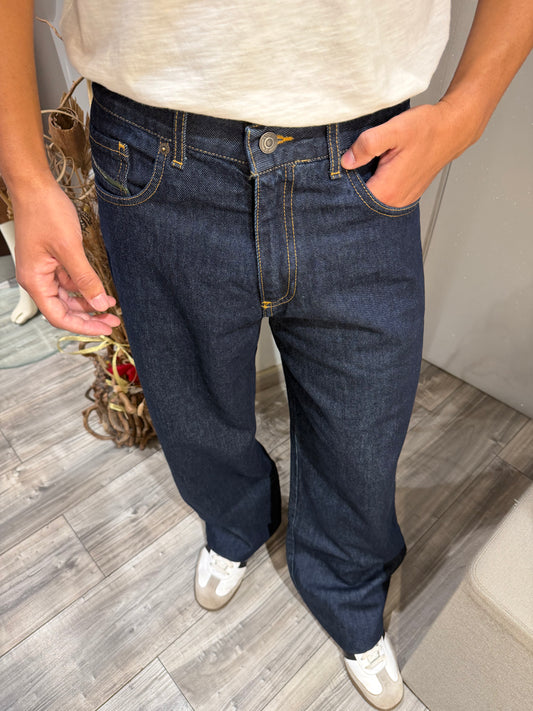 JEANS BAGGY-FIT RAW DENIM
