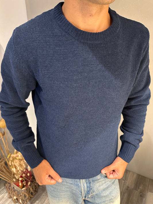 MAGLIA IN CINIGLIA GIANNI LUPO BLU
