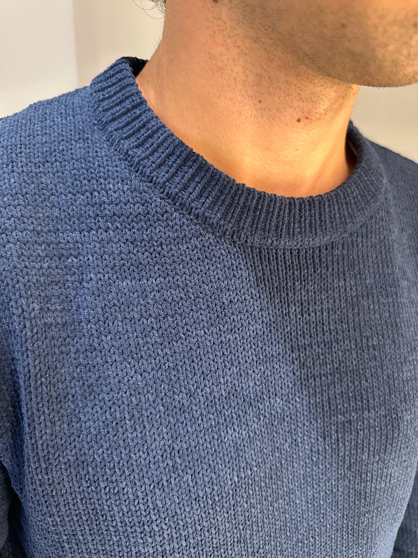 MAGLIA IN CINIGLIA GIANNI LUPO BLU