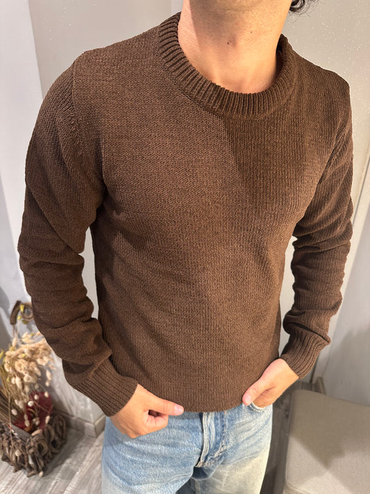 MAGLIA IN CINIGLIA GIANNI LUPO CAFFE