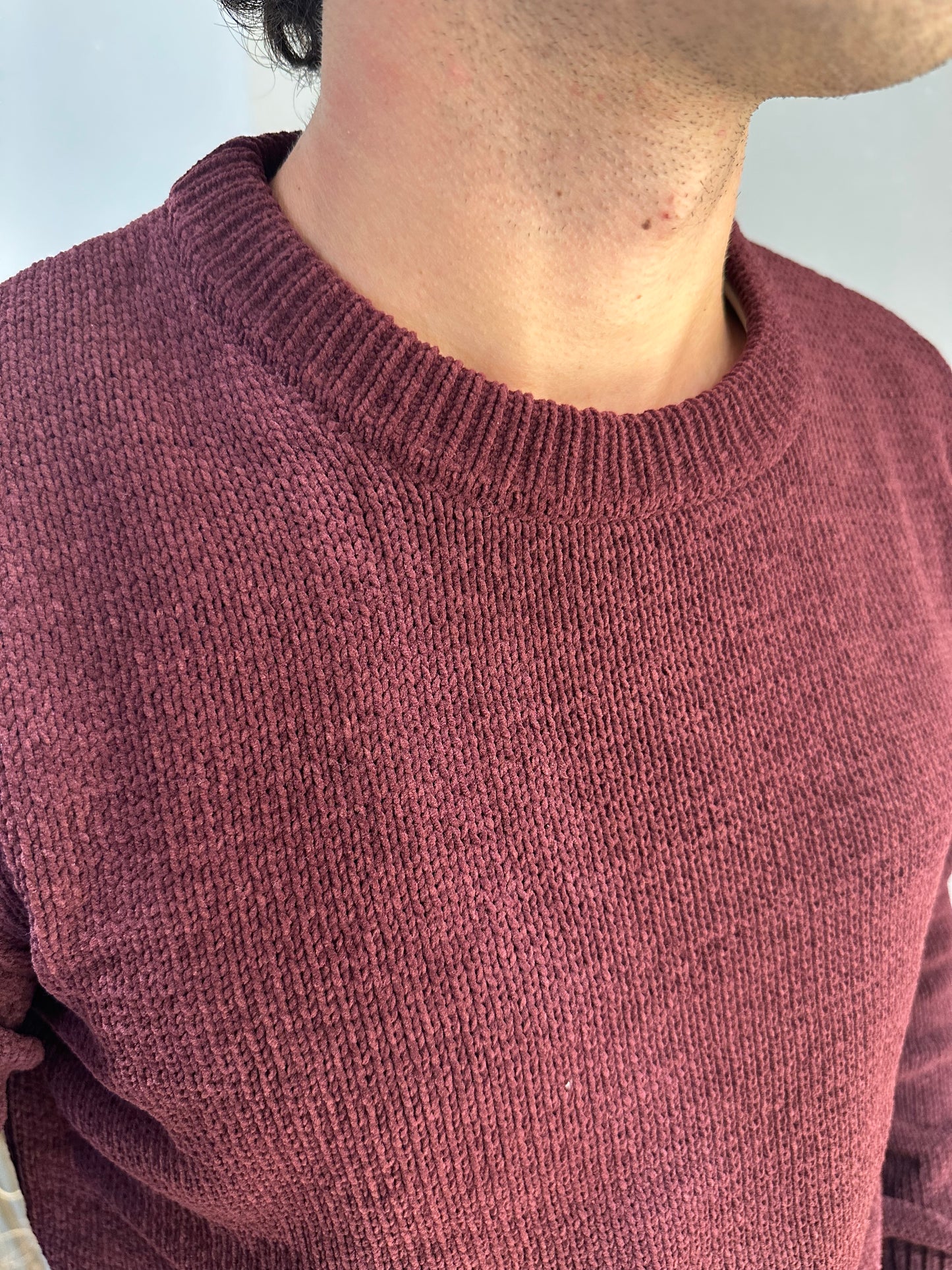 MAGLIA IN CINIGLIA GIANNI LUPO BORDEAUX