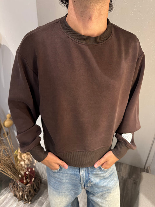 MAGLIA IN VISCOSA CROP IMPERIAL MORO