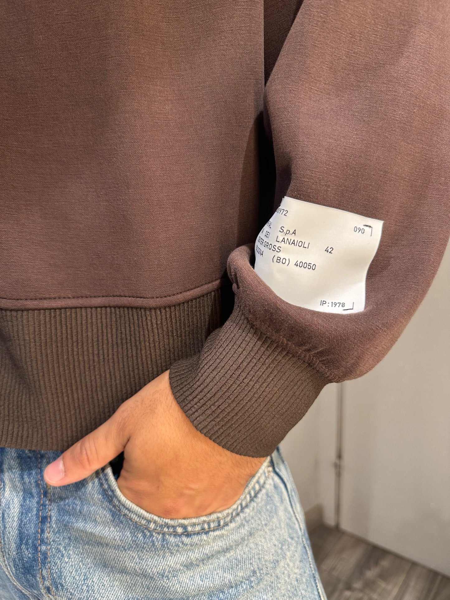 MAGLIA IN VISCOSA CROP IMPERIAL MORO