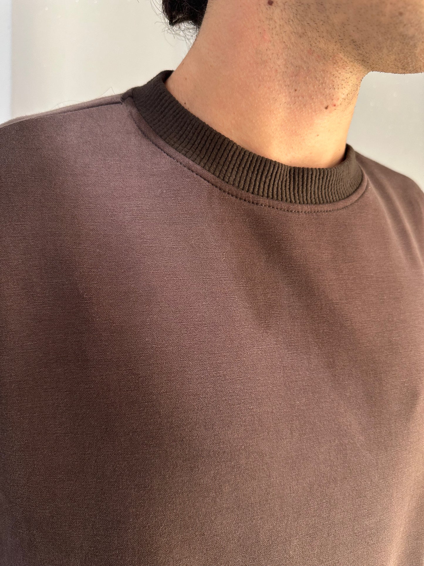MAGLIA IN VISCOSA CROP IMPERIAL MORO