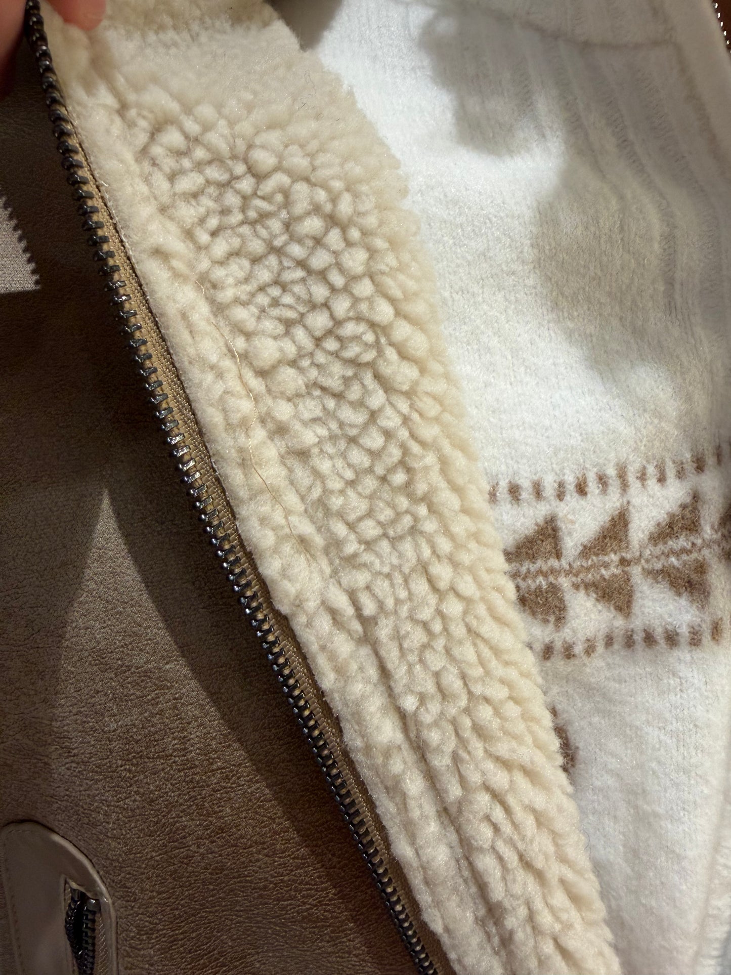 ECOMONTONE AVIATORE IMBOTTITO BEIGE