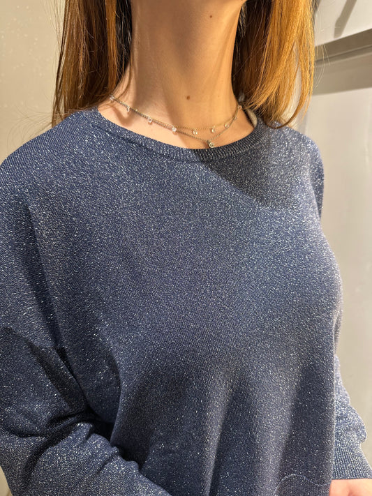 MAGLIA LUREX GIROCOLLO