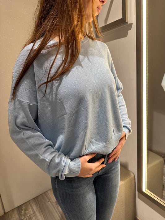 MAGLIA LUREX GIROCOLLO