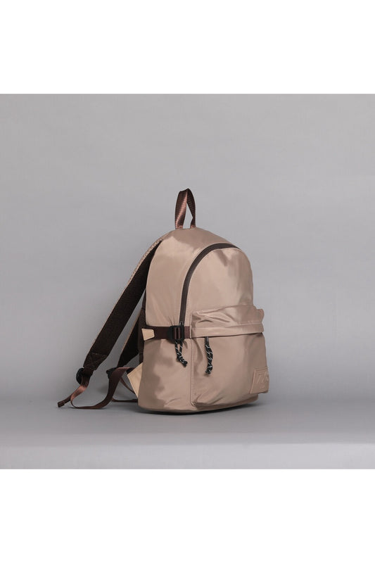Two-tone nylon backpack