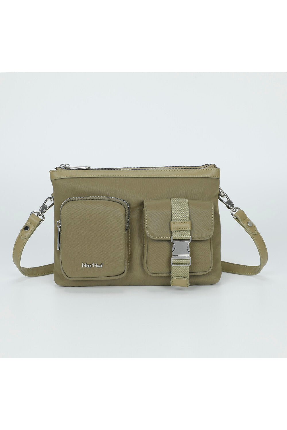 BUSTA IN NYLON CON TASCHE MILITARE