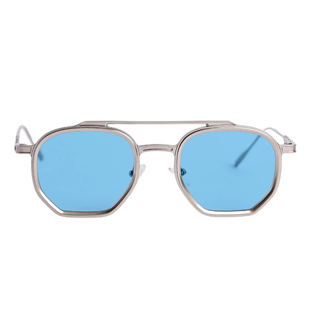 Occhiale da sole Baku silver azzurro OS Sunglasses