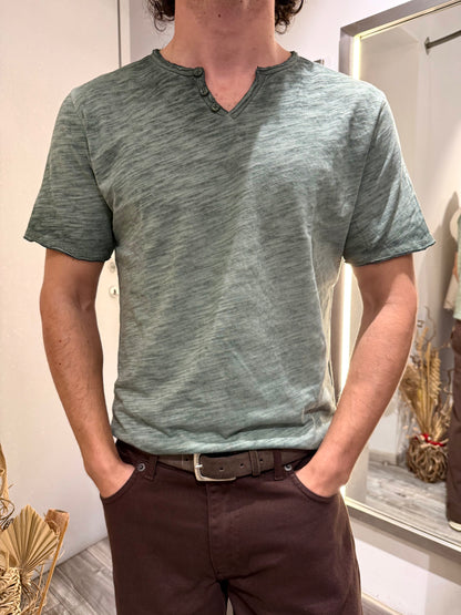 SERAFINO DELAVE’ MANICA CORTA SALVIA