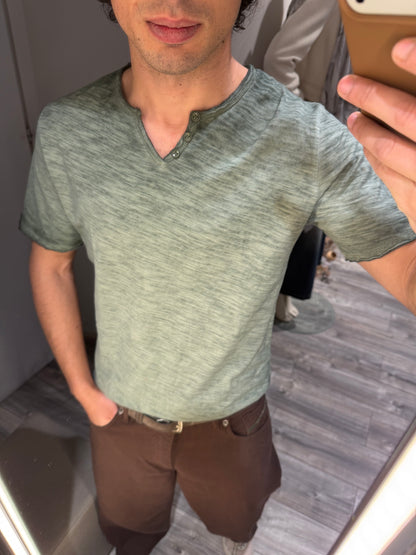 SERAFINO DELAVE’ MANICA CORTA SALVIA