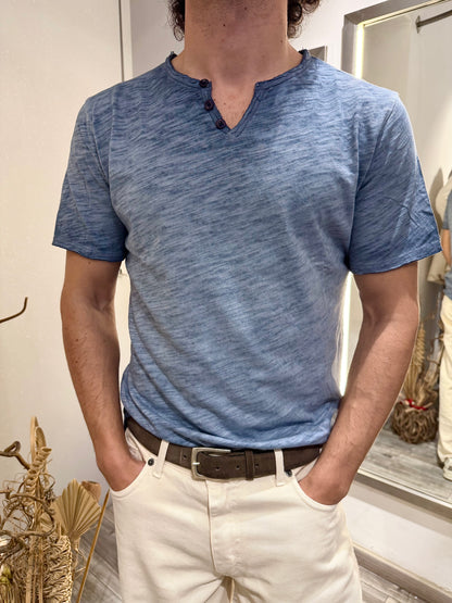 SERAFINO DELAVE’ MANICA CORTA BLU