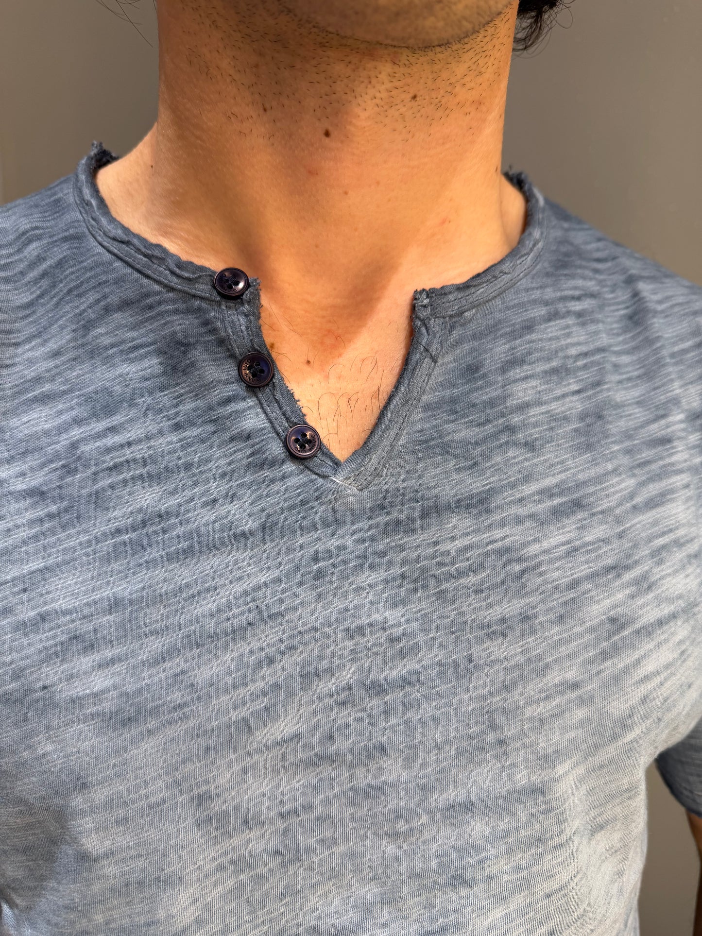 SERAFINO DELAVE’ MANICA CORTA BLU