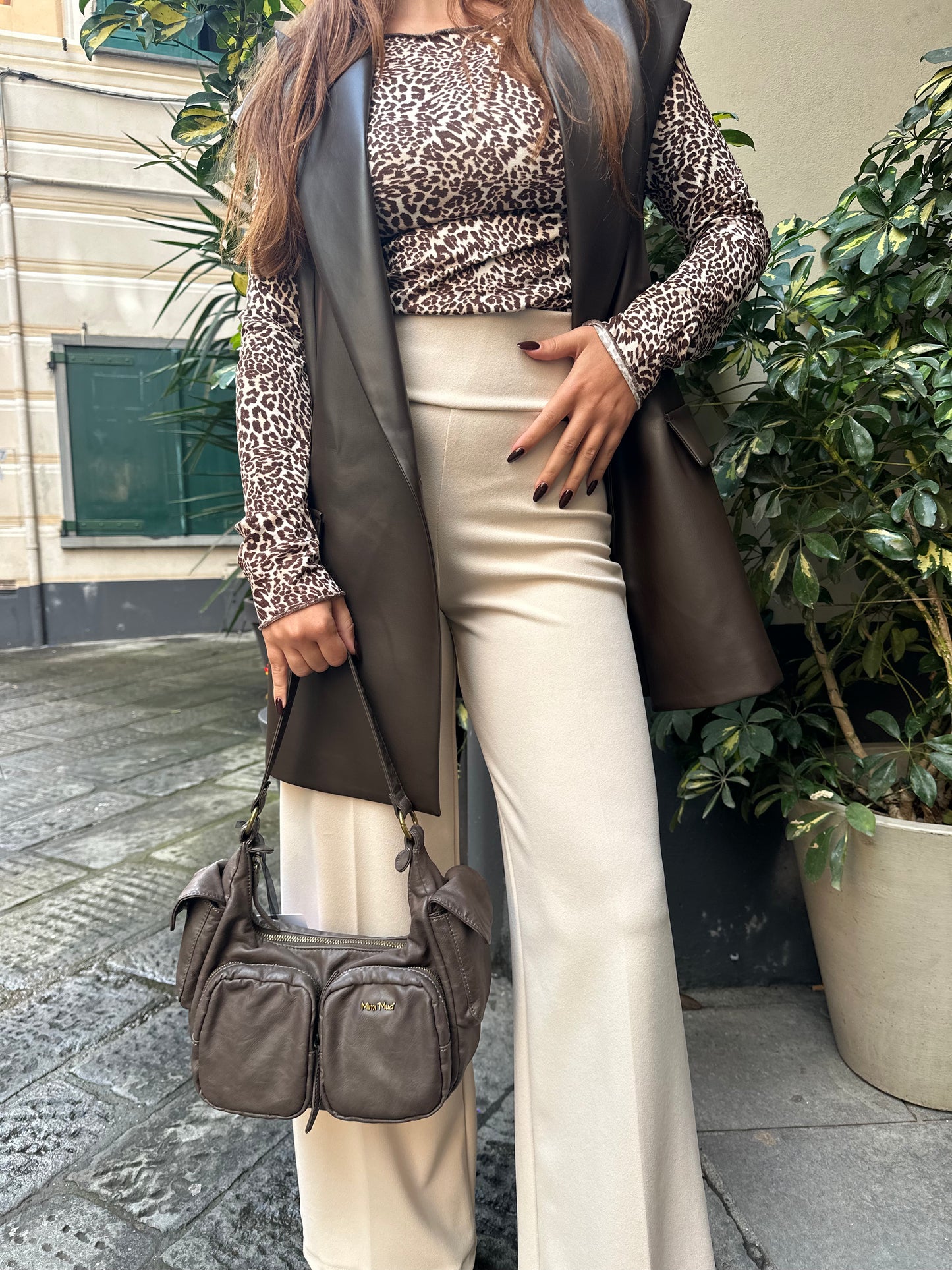 PANTALONE PALAZZO IN CREPE