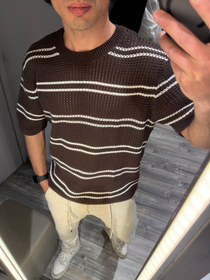 MAGLIA GIROCOLLO TRAFORATA OVERSIZE