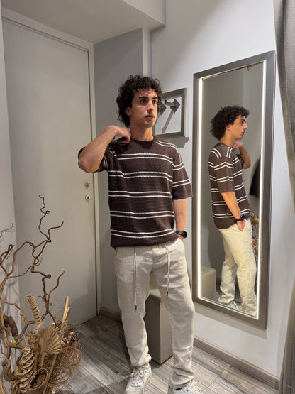 MAGLIA GIROCOLLO TRAFORATA OVERSIZE