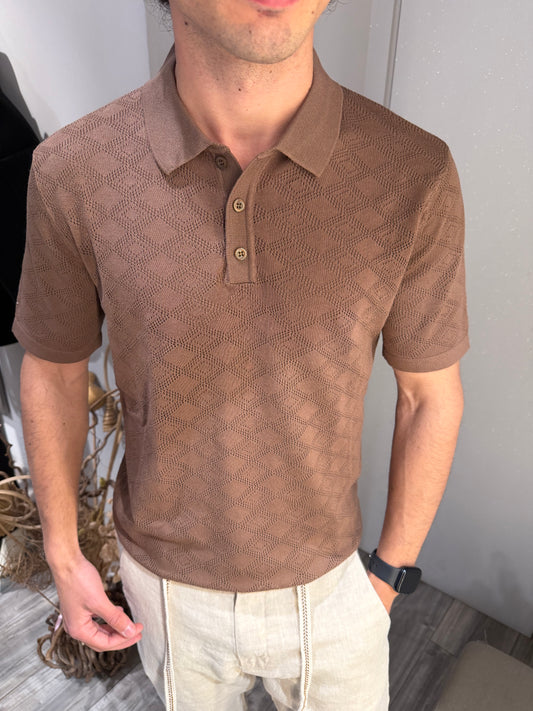 POLO IN MAGLIA TRAFORATA