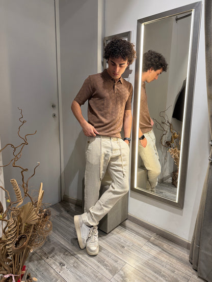 POLO IN MAGLIA TRAFORATA