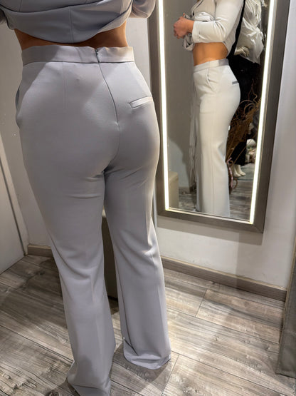 TAILLEUR DOPPIOPETTO RASO PERLA