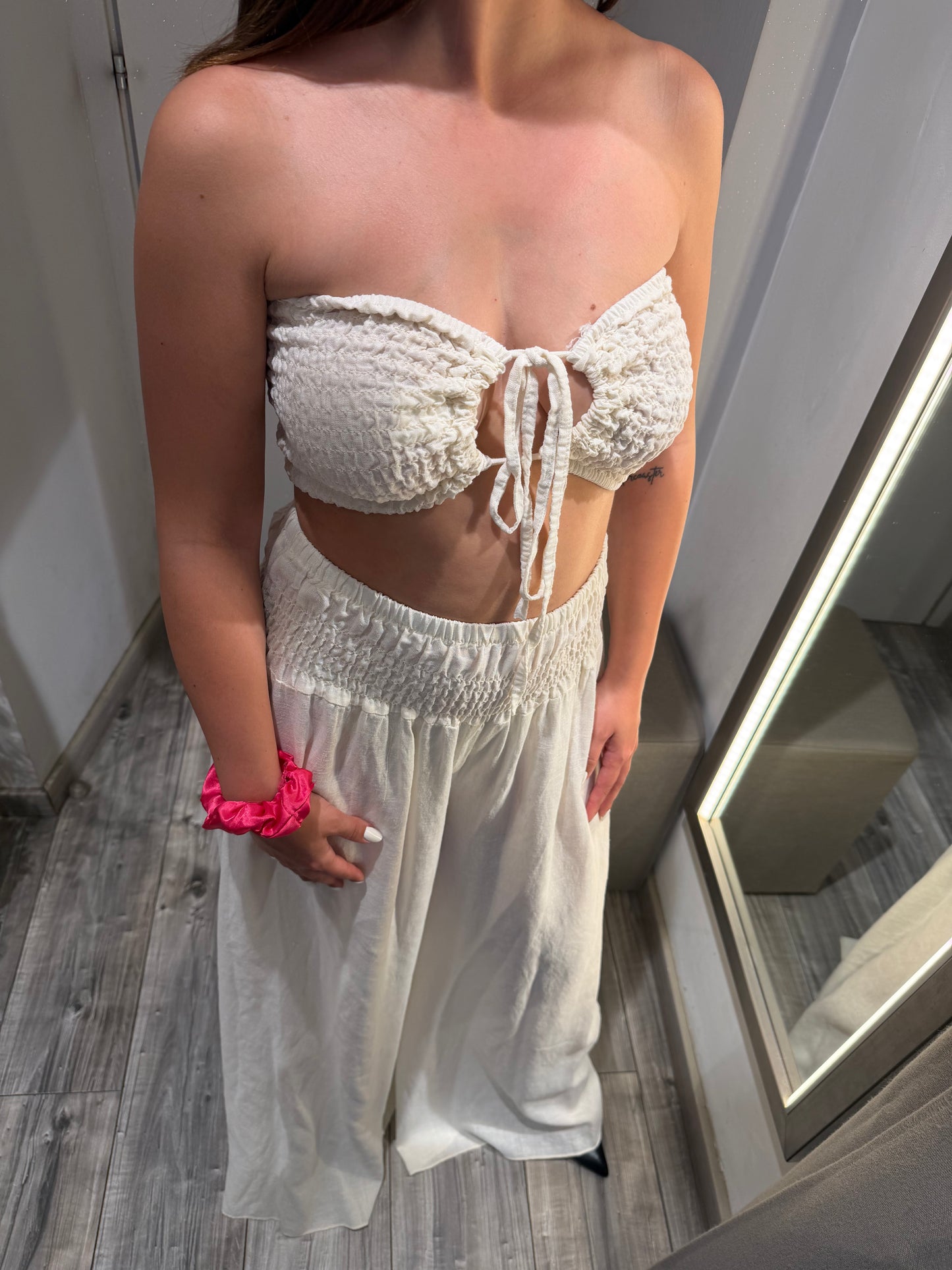 COORDINATO CAPRI MISTO LINO PANNA
