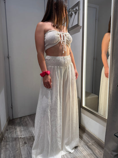 COORDINATO CAPRI MISTO LINO PANNA
