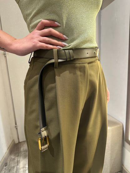 PANTALONE PALAZZO VITA ALTA CON CINTURA