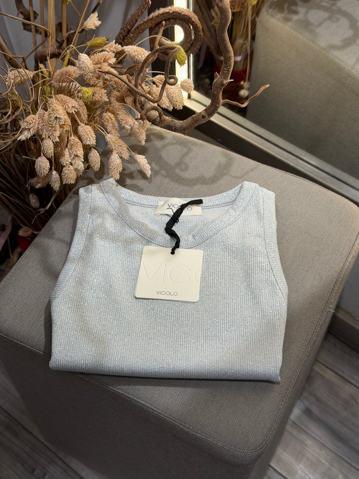 CANOTTA LUREX COSTINE VOGATORE - VICOLO