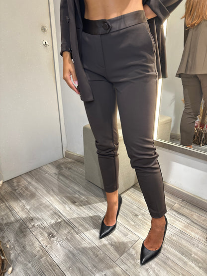 TAILLEUR DOPPIOPETTO RASO MORO