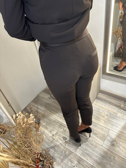 TAILLEUR DOPPIOPETTO RASO MORO
