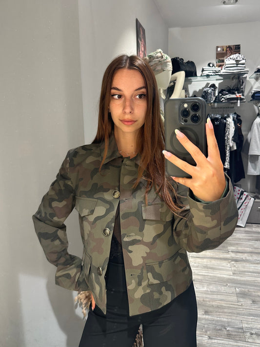 GIACCA CROPPED CAMOUFLAGE