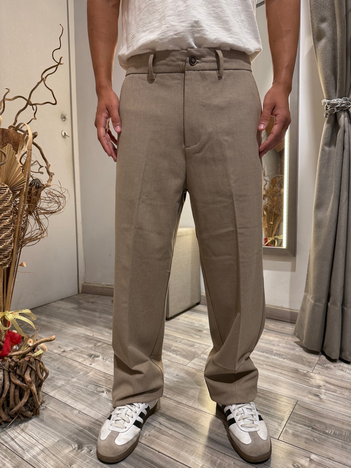 PANTA PALAZZO GIANNI LUPO CAMEL 5163