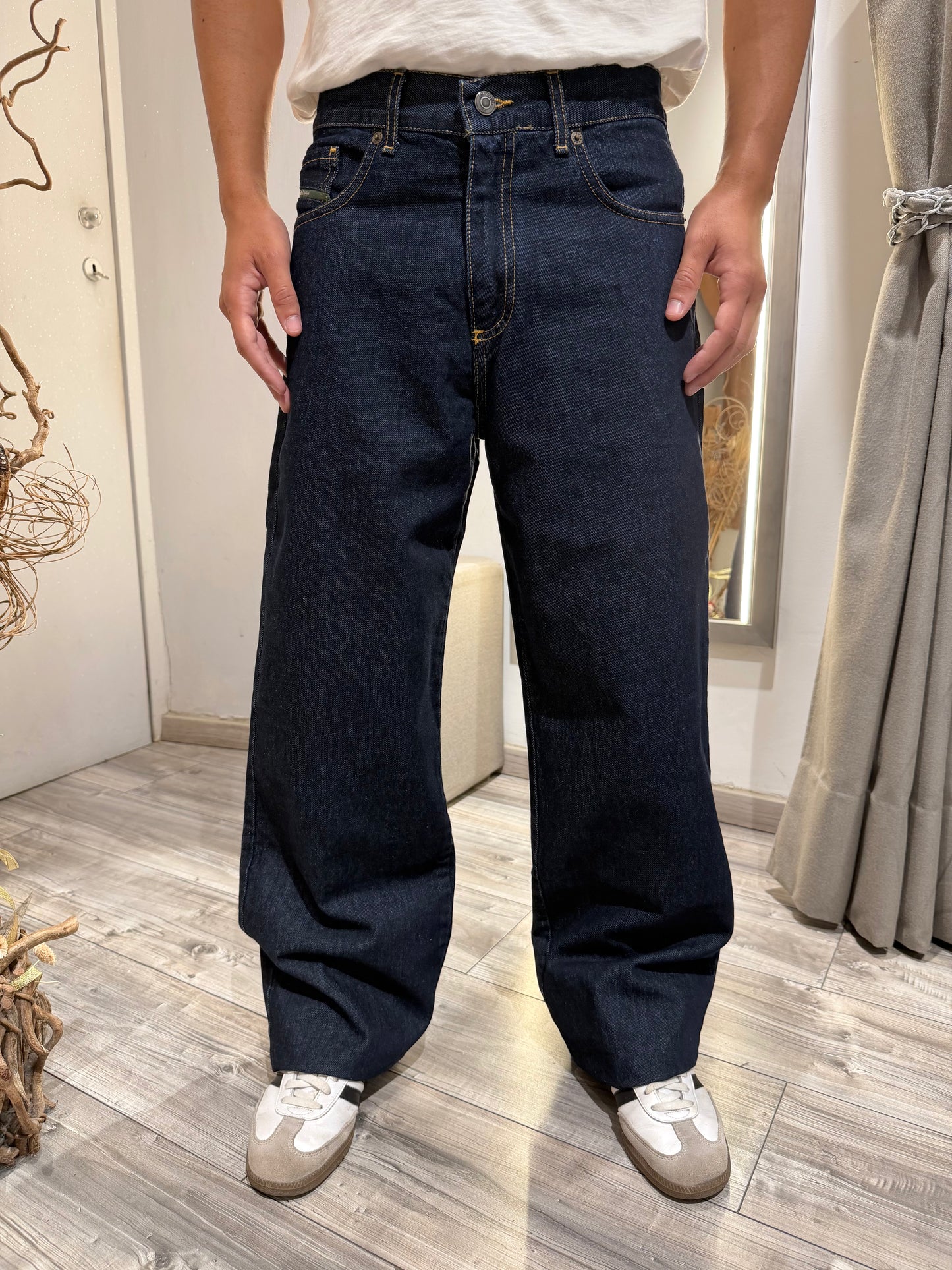 JEANS BAGGY-FIT RAW DENIM