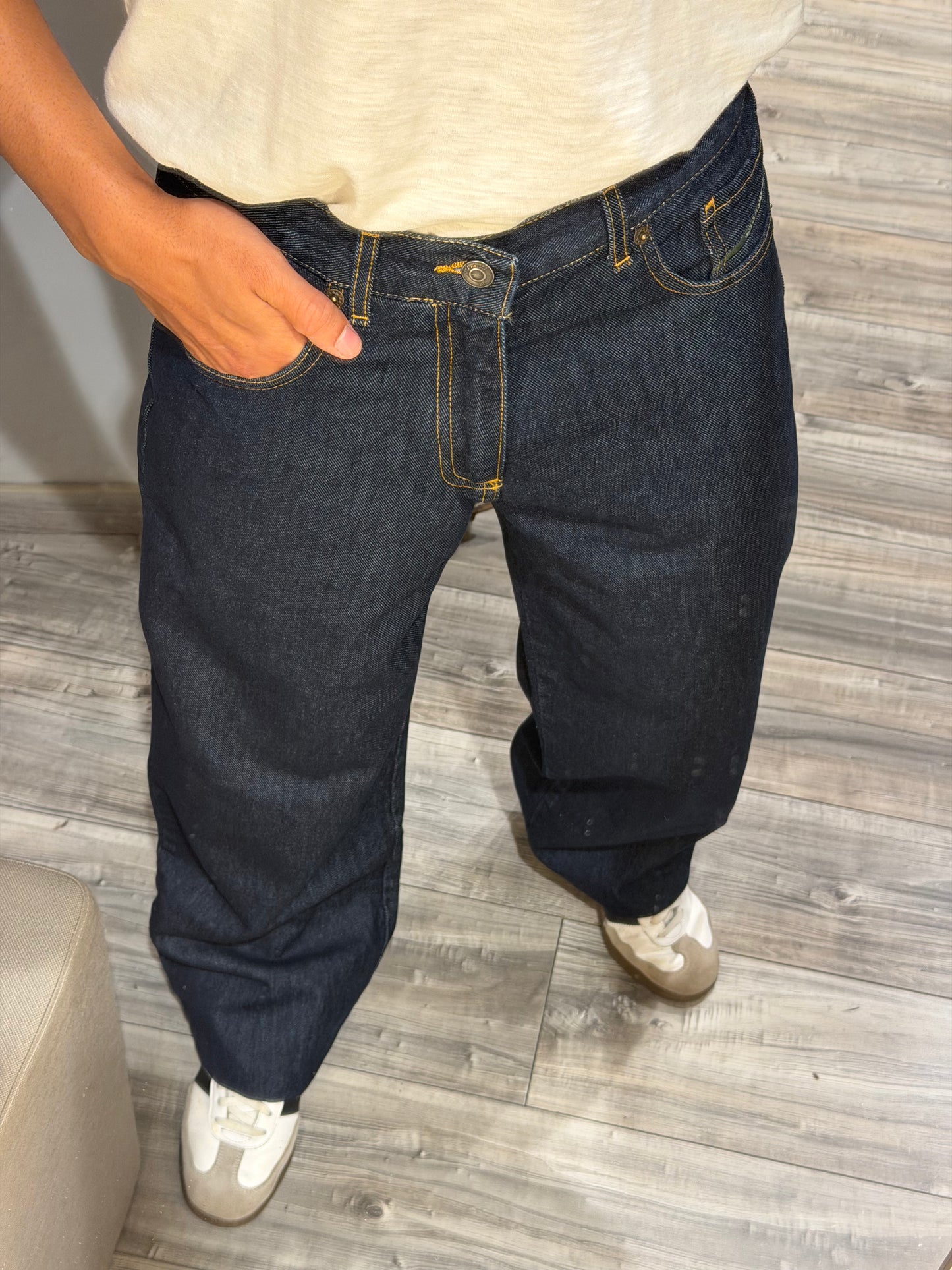 JEANS BAGGY-FIT RAW DENIM